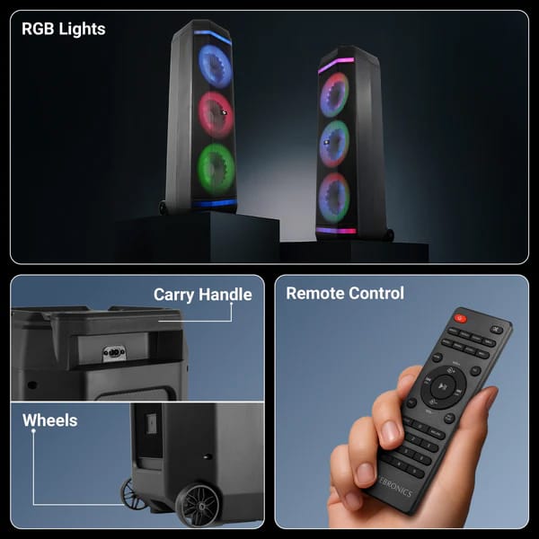 Zebronics Zeb Vigor 200 120 W Bluetooth Party Speaker view 2