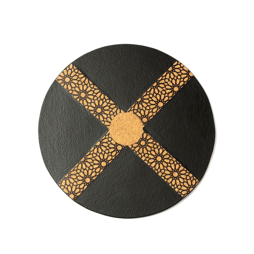 Versatile Mouse Pad - Black & Cork view 2