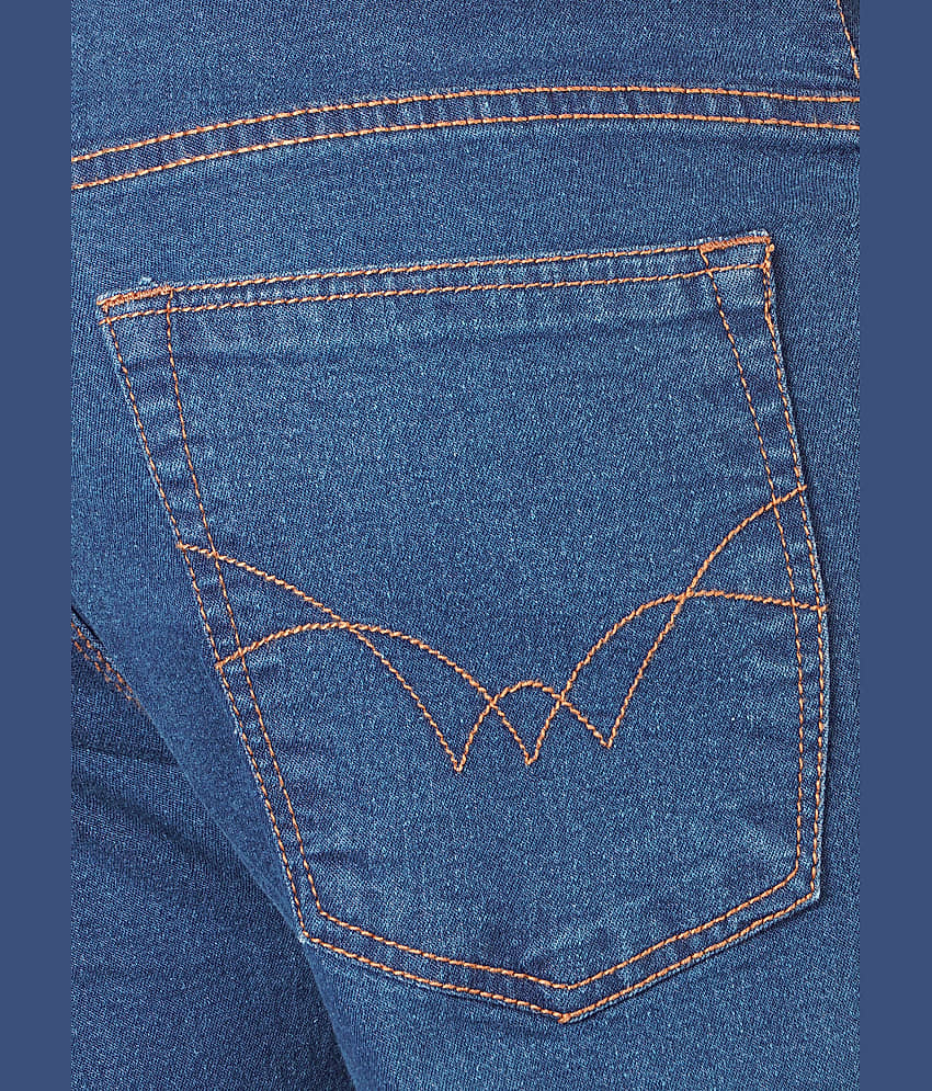 JB JUST BLACK Regular Fit Cuffed Hem Men's Jeans - Blue ( Pack of 1 ) view 2