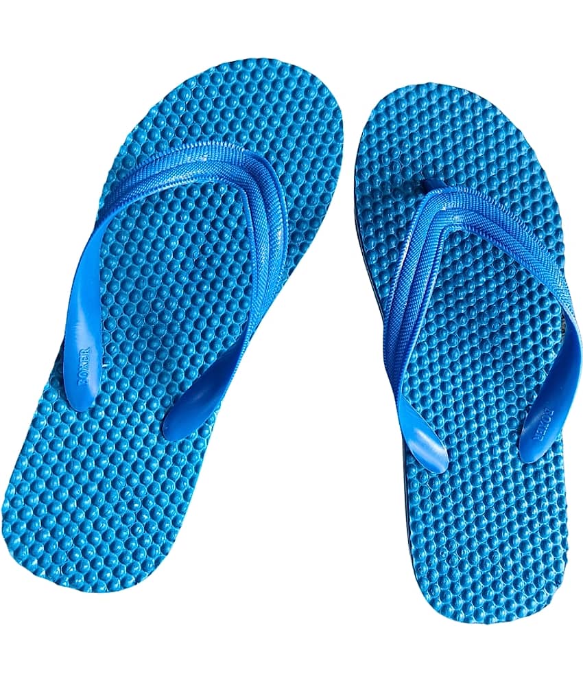 MYCHETAN Black Men's Massage Flip Flop view 2