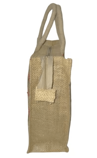 Jute Strawberry Printed Shopping Bag - Eco-Friendly & Stylish view 2