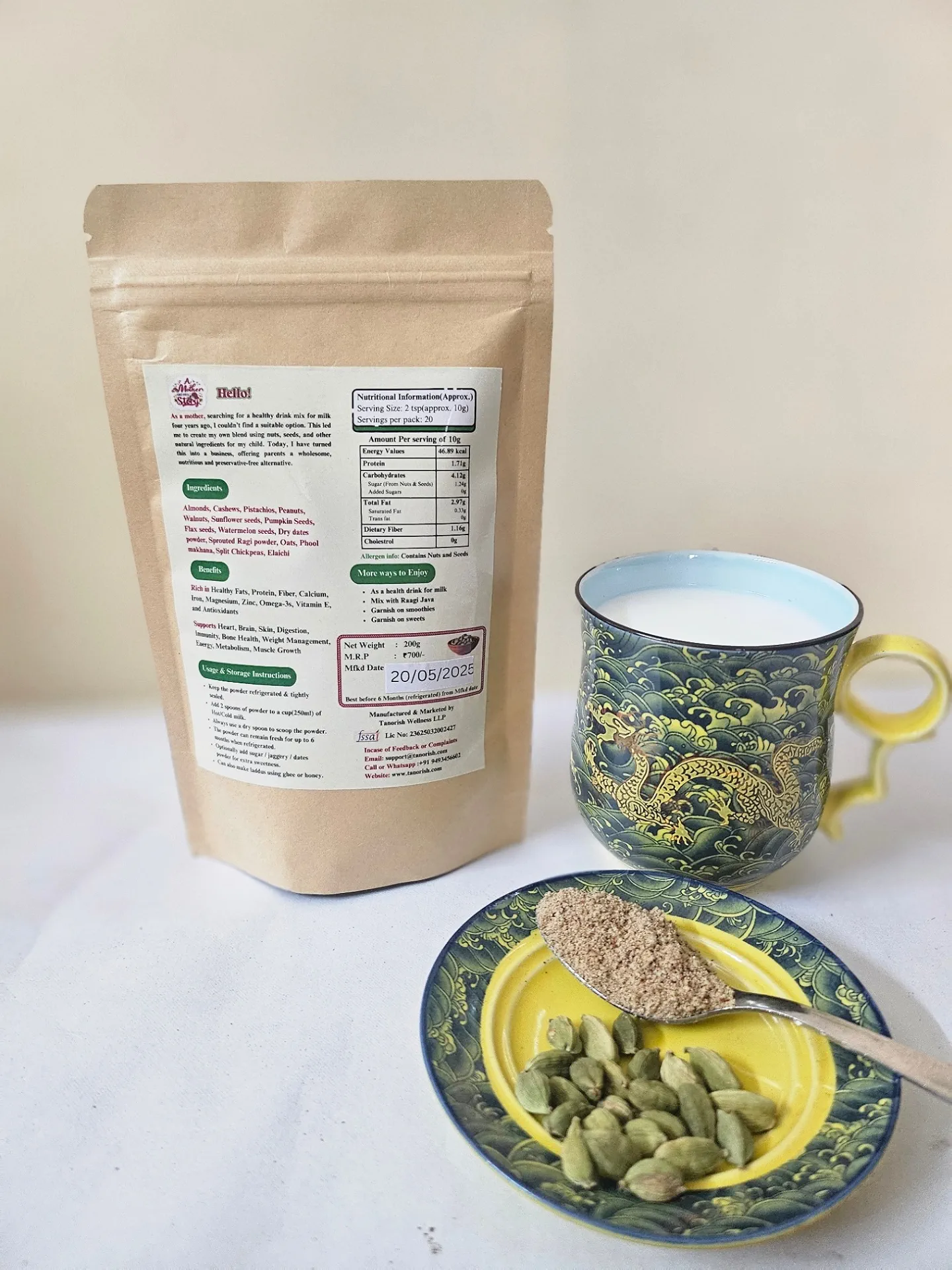 Elegant Elaichi - 15 in 1 Nutri Powder 200 G Pack of 1 view 2