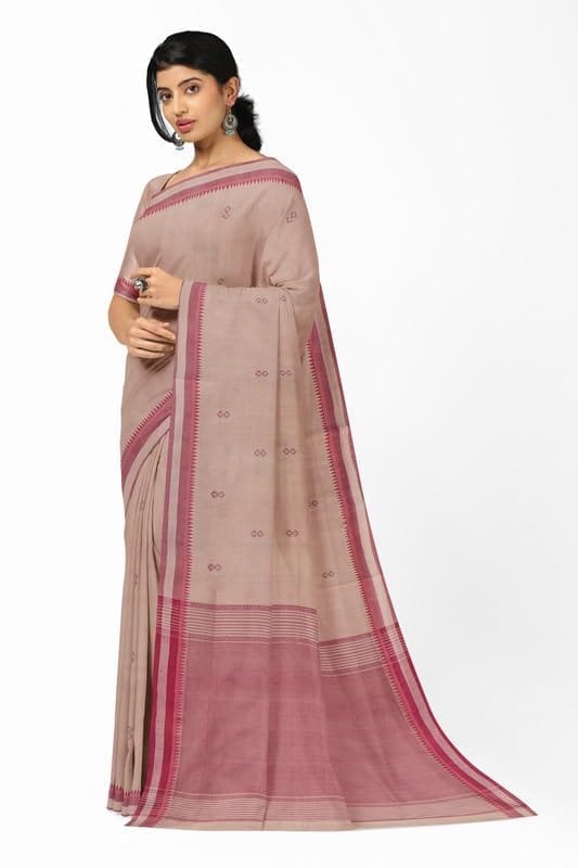 APCO Handloom - Women's Rahajmundry Pure Cotton Grey Handloom Saree (Angara Handloom Saree) 69 view 2