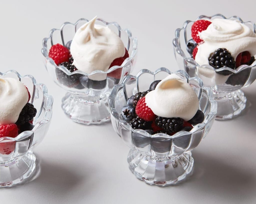 Ice Cream Bowls | Crystal Glass Cups | Sweets Serving Bowls use for Desserts, Milkshak, Fruit, Falooda, Coffee and Pudding Nuts | Pack of 6 | view 2