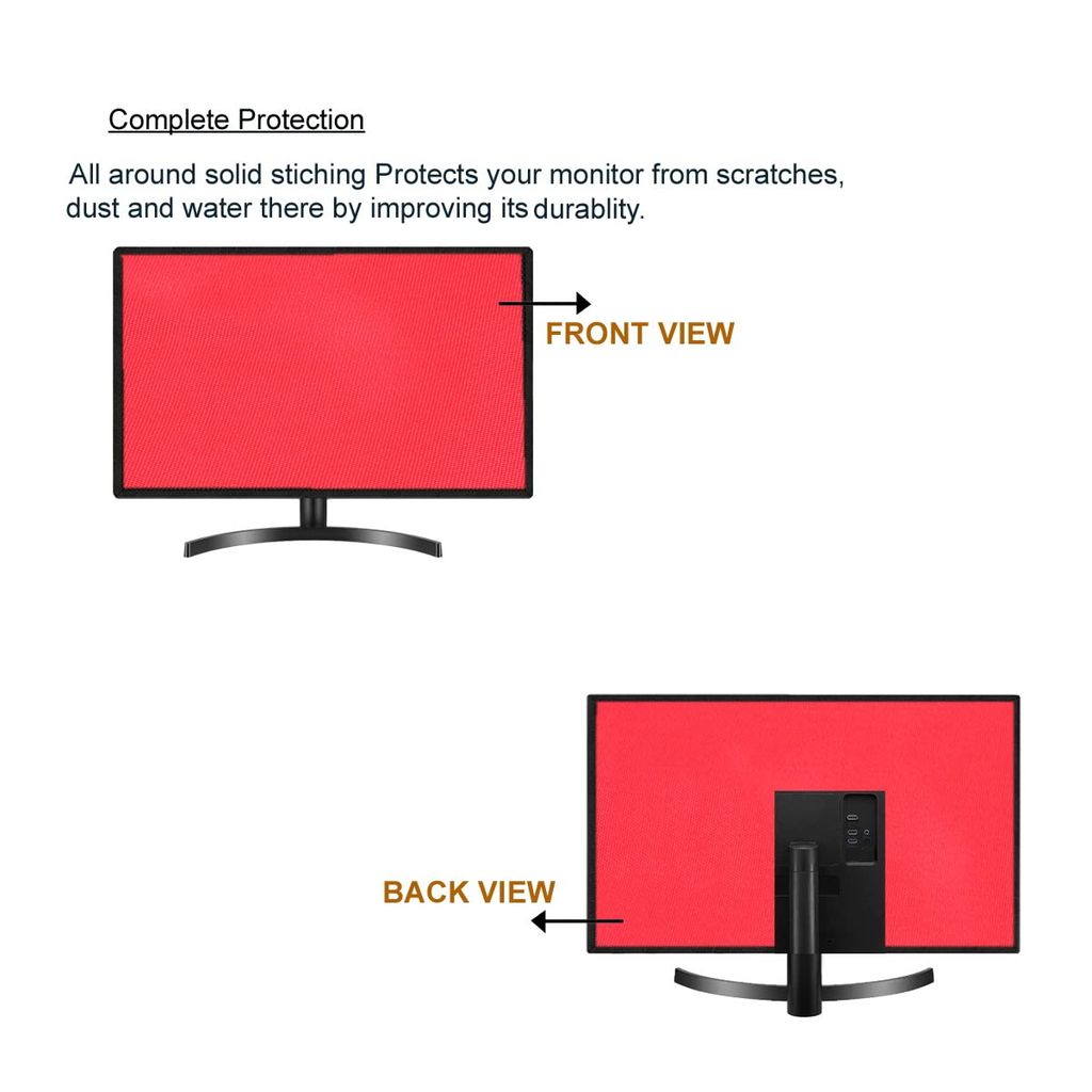 PalaP Super Premium Dust Proof Monitor Cover for ACER 18.5 inches Monitor (RED) view 2