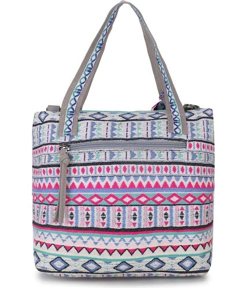 Anekaant Sling Bag Cotton Set of 1 ( Light Grey ) view 2