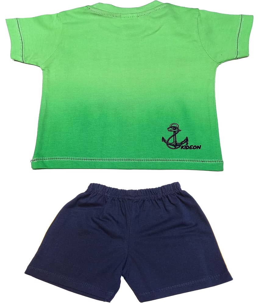 Kideon Pack of 1 Baby Boys 100% Cotton T-Shirt & Shorts ( Gold ) view 2
