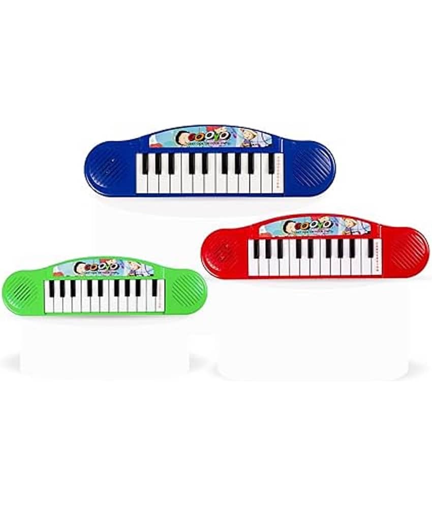 1626YY-YESKART GREEN Gooyo Mini Piano Keyboard Musical Toy for Kids/Babies/Girls/Boys/Gifts- 3716 | Red Color, 2xAA Battery (Not Included) view 2
