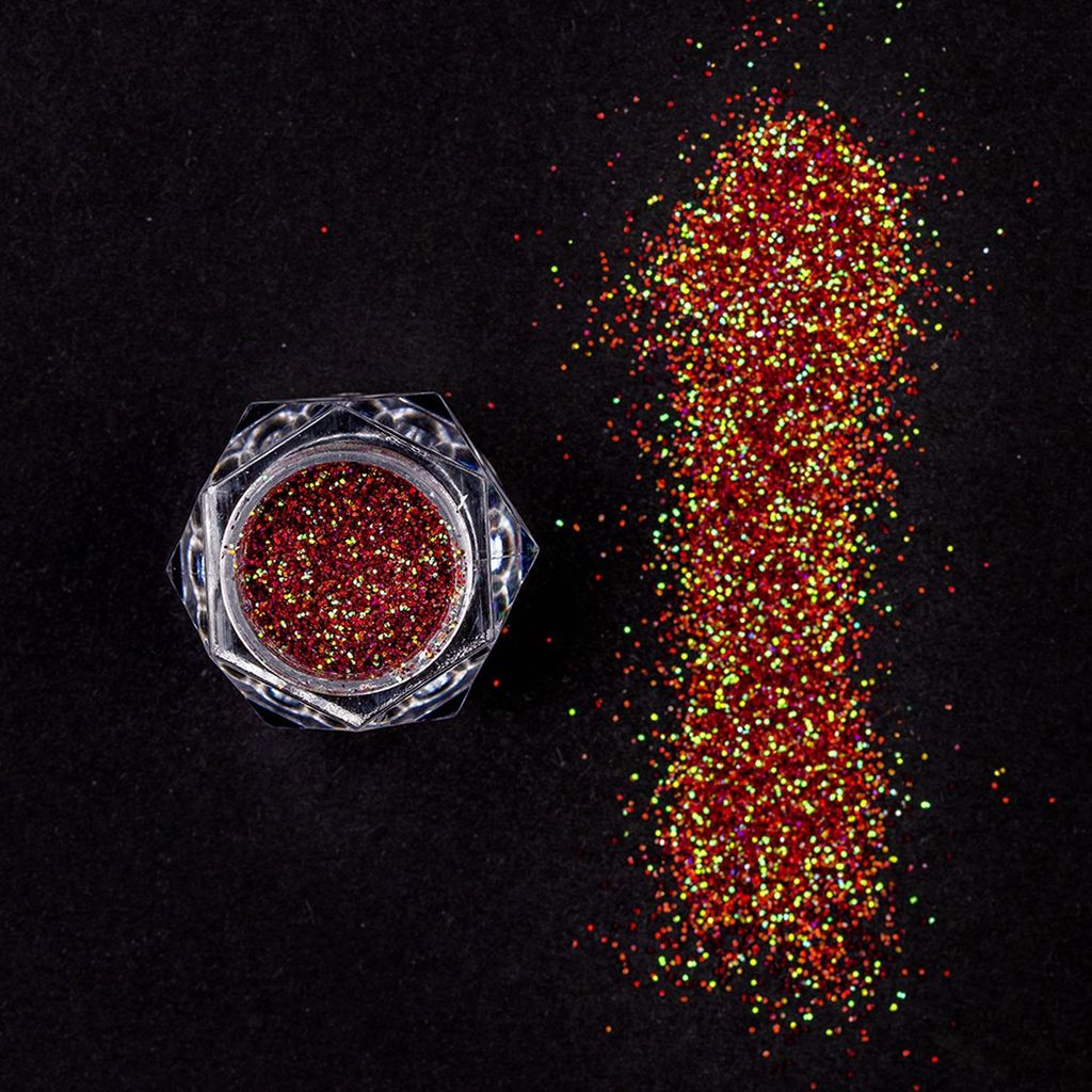 BOBI Red Loose Holographic Glitter Eyeshadow (10gm) view 2
