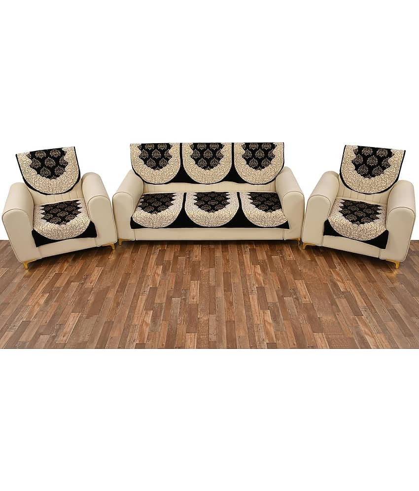 FURNISHING HUT 5 Seater Velvet Sofa Cover ( Pack of 1 ) view 2