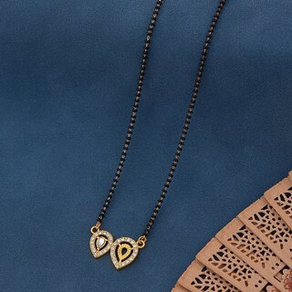 Designer and stylish Gold Plated Mangalsura for Women Alloy Mangalsutra view 2