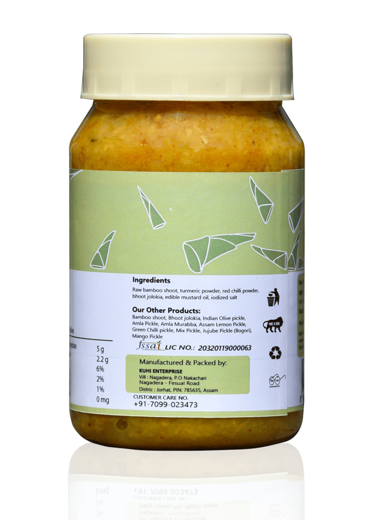 Kuhi's Bamboo Pickle made with King Chilli | Preservatives Free Pickle 200gm view 2
