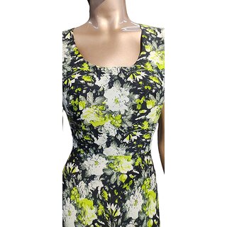 Women's Polyester Beautiful Delta Print Midi Frock and Lycra for pretty look. view 2