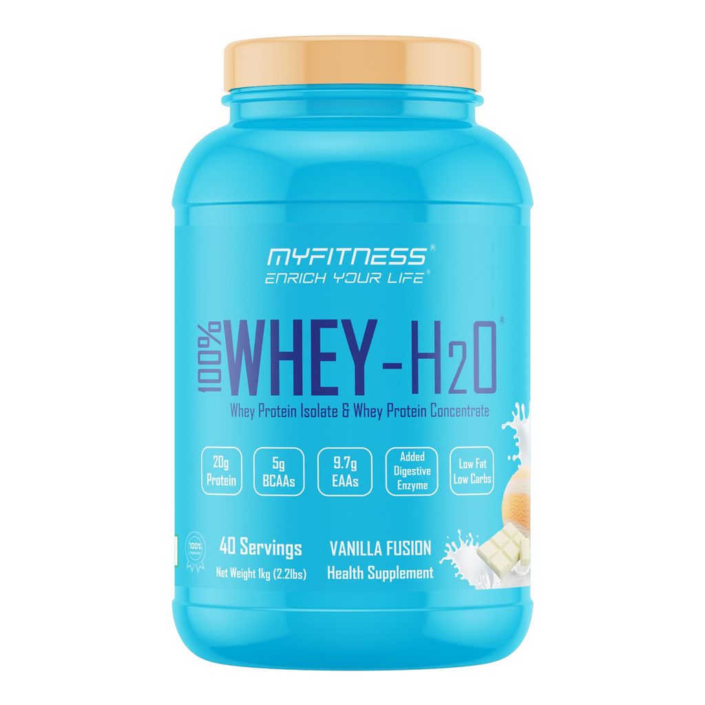 Myfitness Protein Powder 500g 1kg 2kg | 100% Whey H2O | 80% Protein Per Serving | Isolate & Concentrate Blend | Added Digestive Enzymes | Whey Protein Powder