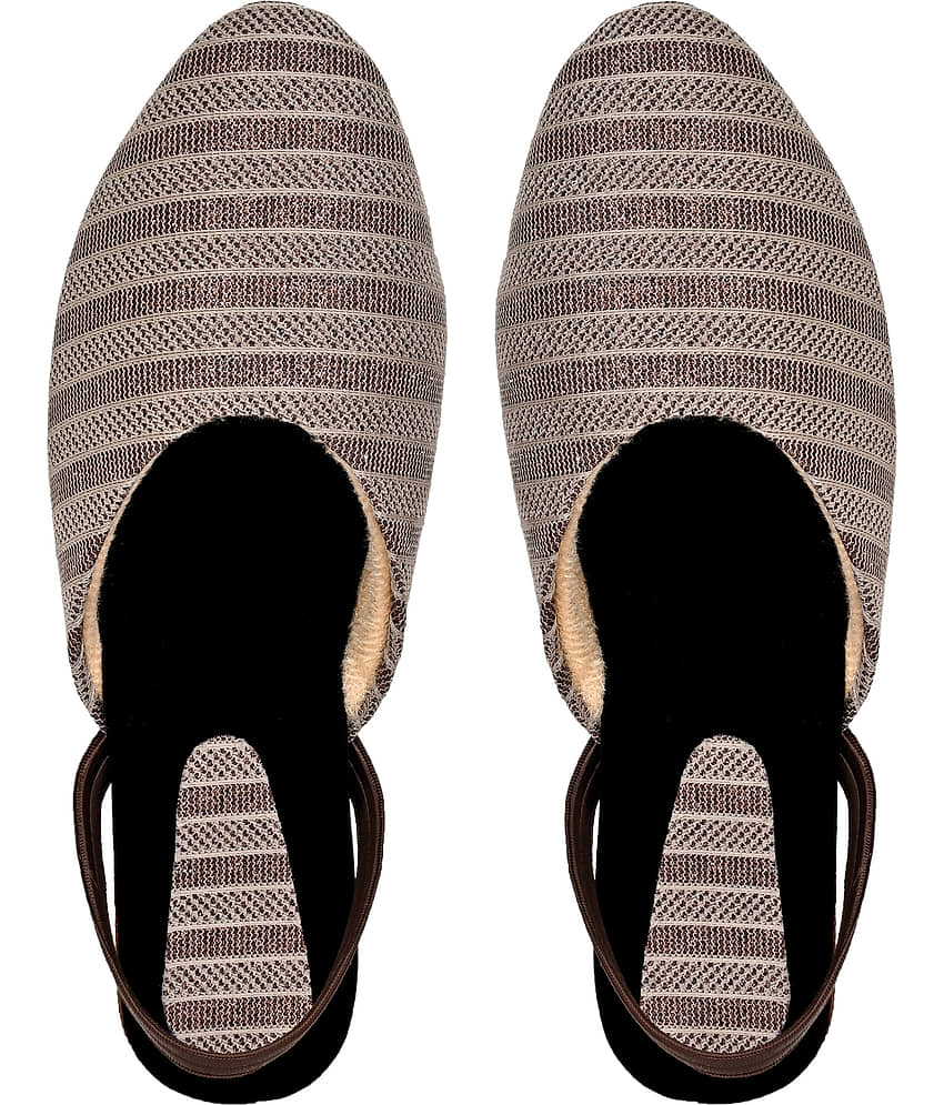 Altek Brown Women's Open Toe Flats view 2
