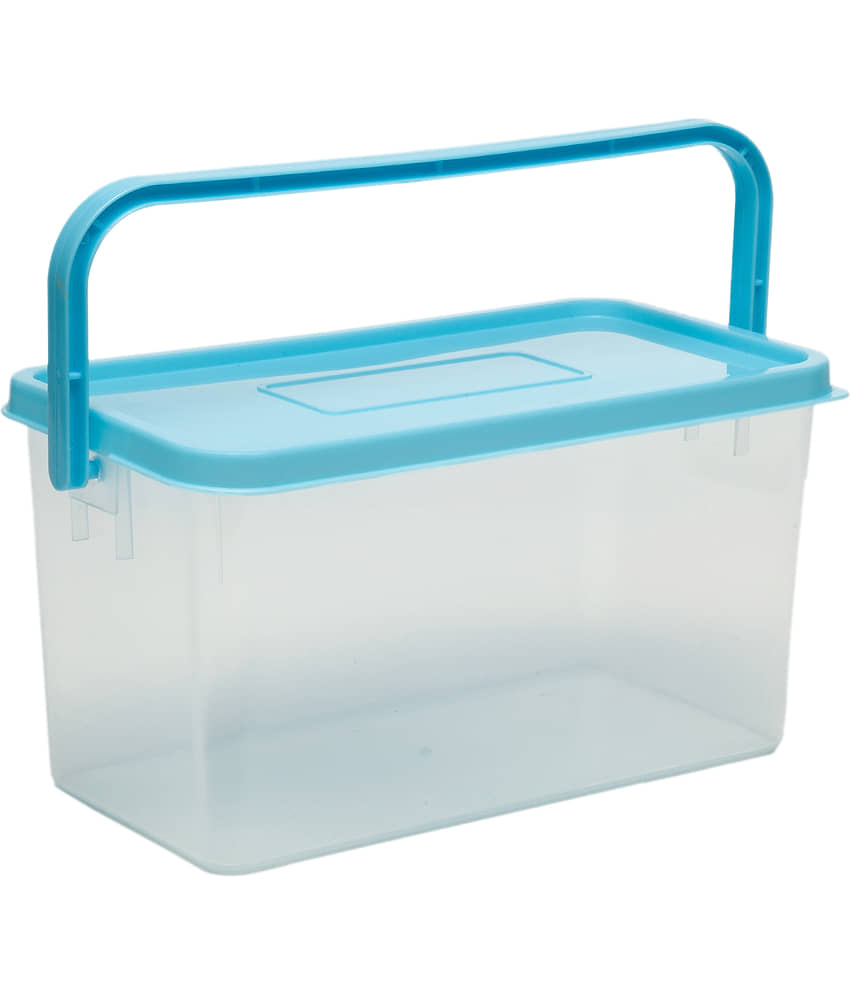 Generic Plastic Pick N Carry Multi-Purpose Round Food Container 3300ml, Blue, (1U) view 2