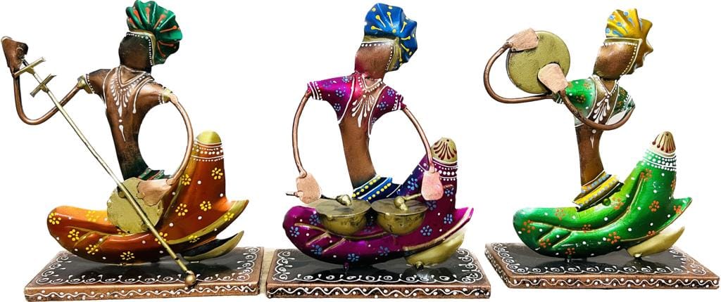 SHAMBHU HANDICRAFTS : FOLK RAJSATHAN MUSICIAN PLAYING MAN HOME AND OFFICE DECOR/ TABLE DECOR/DRAWING ROOM DECOR / GIFT ITEM