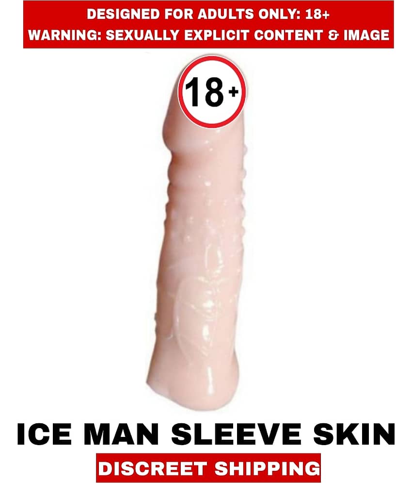 Premium Quality New Sexy toy Ice Man Skin Single Hole Penis Sleeve Extenders Pure Silicon Penis Extenders For Men view 2