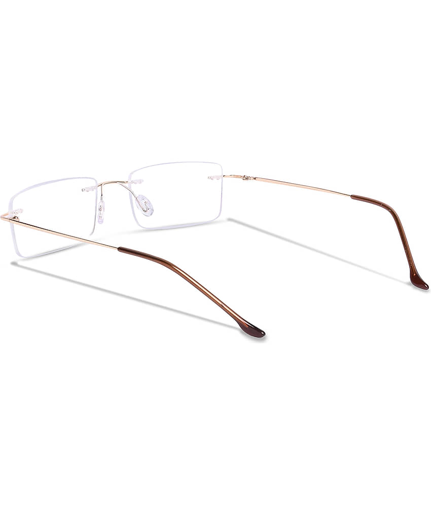 Redex Rectangle Rimless Reading Glasses view 2