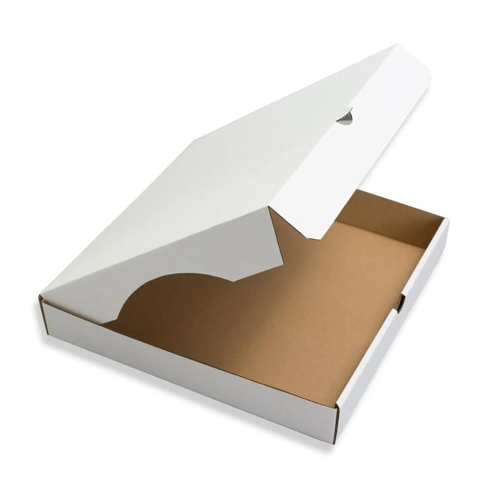 Divatos 7 Inch Kraft Paper Corrugated Pizza Box | Pizza Paperboard Disposable Box | Ideal for Restaurants Food Delivery, Cloud Kitcken Food Packing & Takeaway | Kitchen and Storage (Pack of 25)