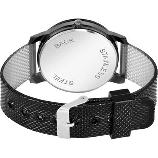 HRV Men's Round Dial Black Strap Analog Watch view 2