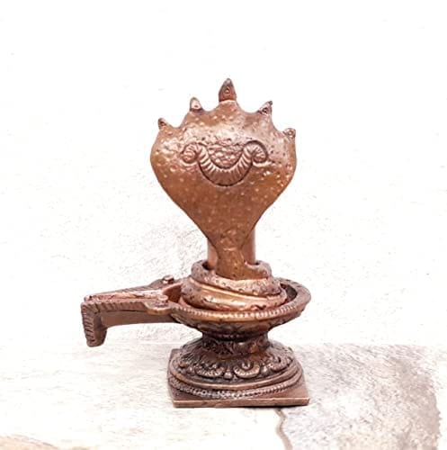 Searchers Paradise - Copper Idols Shivalingam,3 inches, Copper Handmade 220 Grams, Patina Antique Finish, Pack of 1 Piece view 2