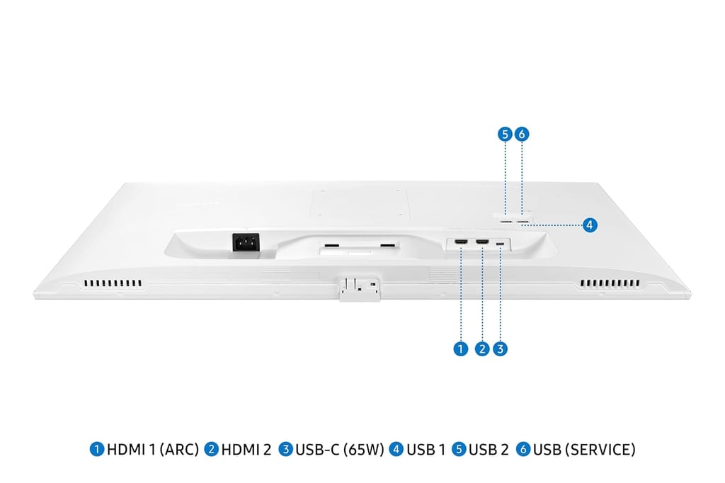 Samsung 32-Inch(80cm) M7 UHD 4K Smart Monitor, Mouse & Keyboard Control, OTT Apps, IoT Hub, Office 365, Workout Tracker, Multiple Ports, Speakers, Remote, Bluetooth (LS32DM701UWXXL, White) view 2