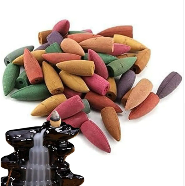 VillWin Incense Dhoop Cone Mogra,Rose,Lavender,Jasmine 150 Pieces ( Pack of 1 ) view 2