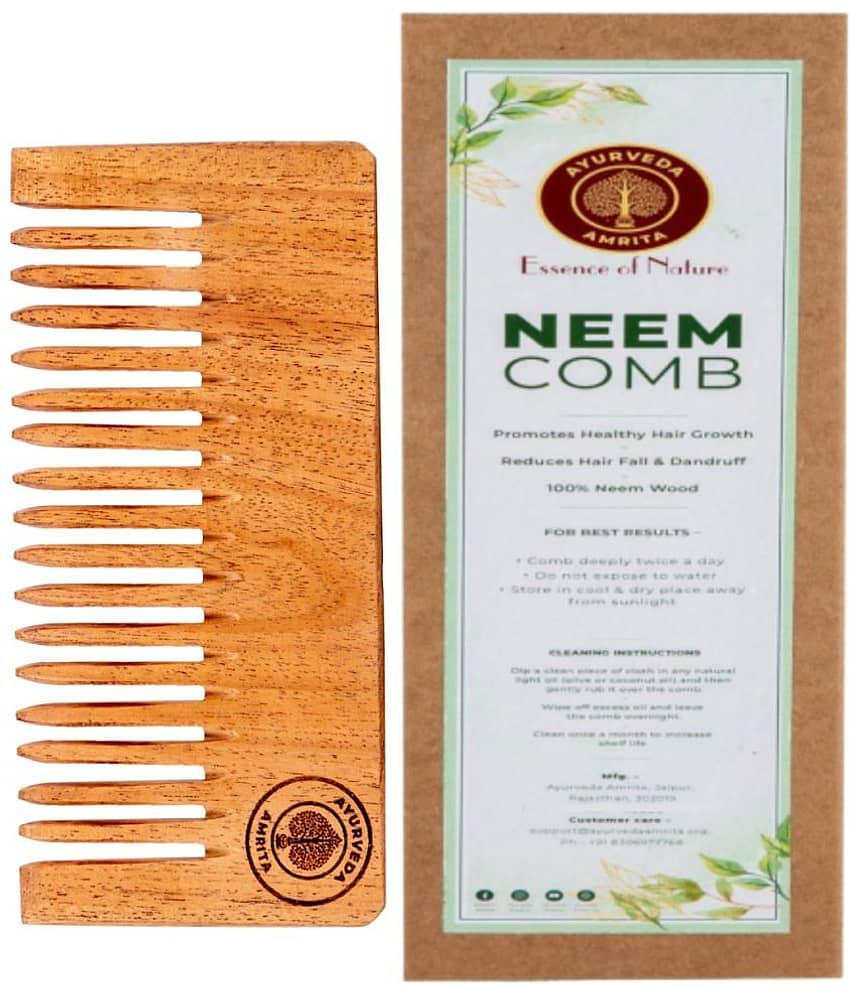 Ayurveda Amrita - Wide Tooth Comb For All Hair Types ( Pack of 1 )