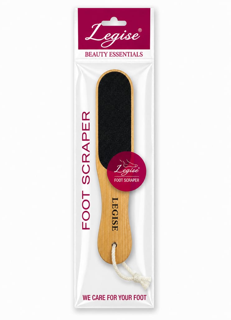 LEGISE Double Side Emery Wooden Foot Scraper for Dead Skin & Callus Removal | Pedicure Tool view 2