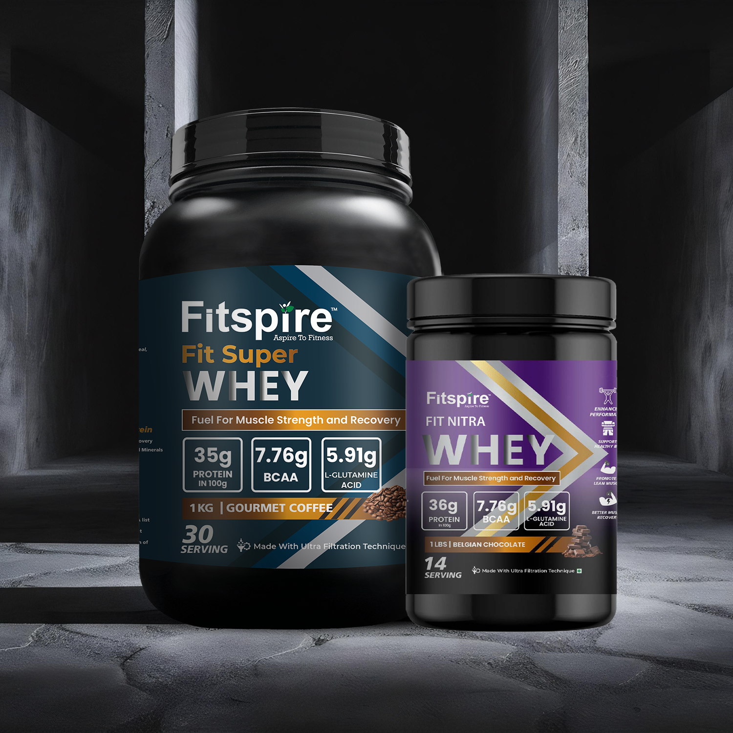Fit Super Whey Protein With Fit Nitra Whey (1 Lbs)