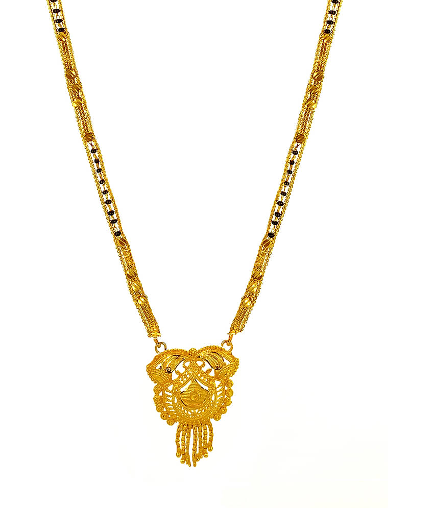 JIPPA - Golden Mangalsutra ( Pack of 1 ) view 2