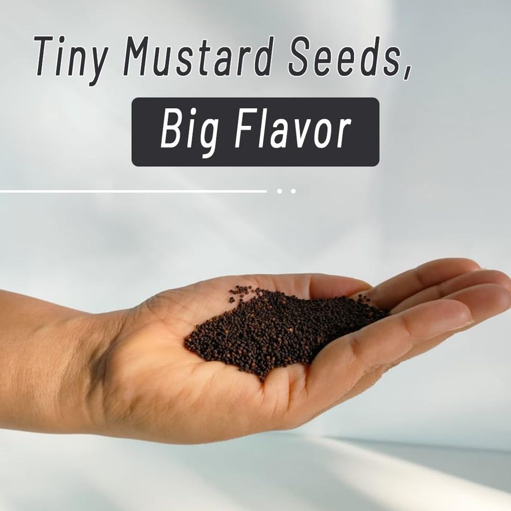 Mountain Bawarchi Jakhiya Black Mustard Seeds | Whole Rai Dana | Sarso Dana Indian Spice (200 g)