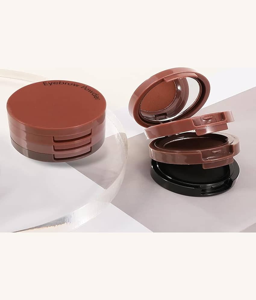 Adbeni 3 in 1 Color Eyebrow Powder Palette, Waterproof, Shapes Perfect, Brow Palette Black 20 g view 2