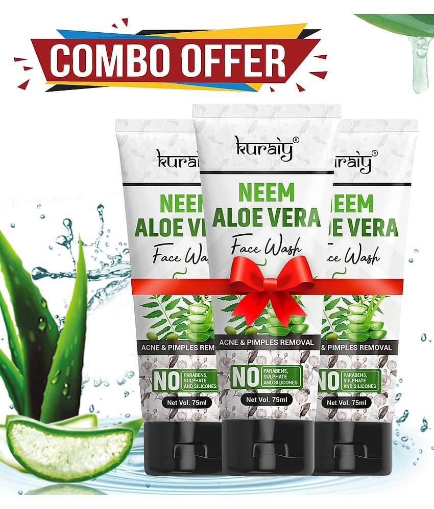 KURAIY - Acne or Blemishes Removal Face Wash For All Skin Type ( Pack of 3 )