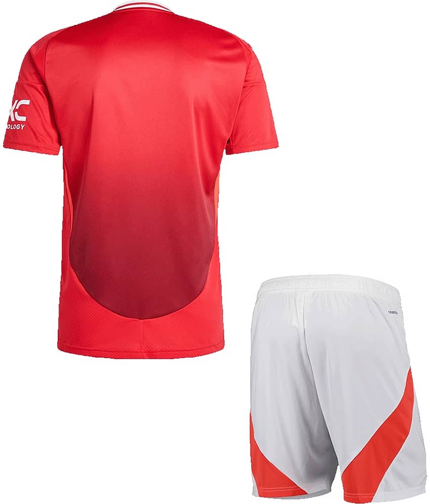 MANCHASTR UNITED HOME JERSEY & SHORTS FOR MEN & WOMEN 2024/25 view 2