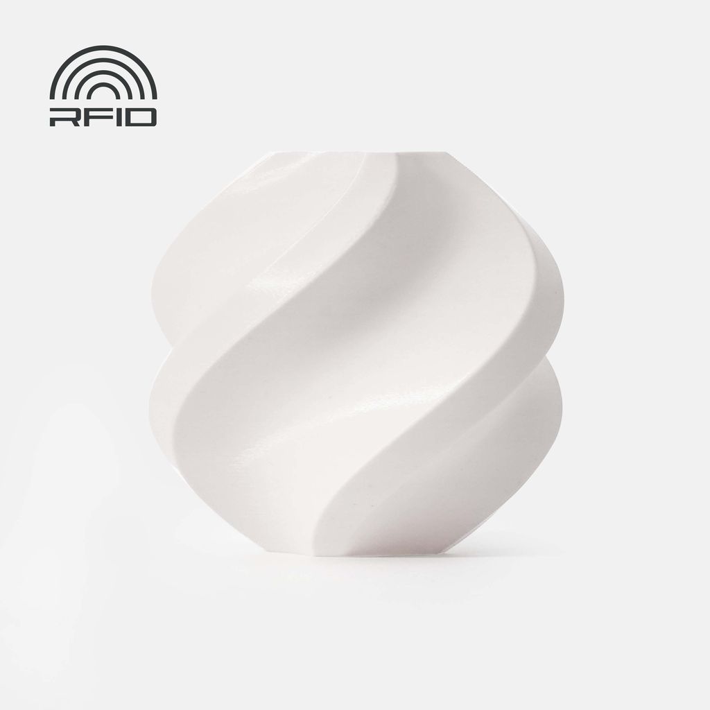 3IDEA Bambu Lab PLA Basic 3D Printing Filament - Jade White, Reusable Spool 1KG view 2