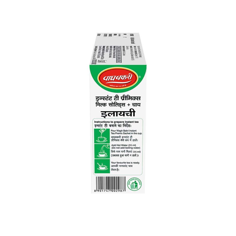 Wagh Bakri Elaichi Instant Tea Premix-No Added Sugar-10 Sachets, 80 Grams, Black Tea view 2