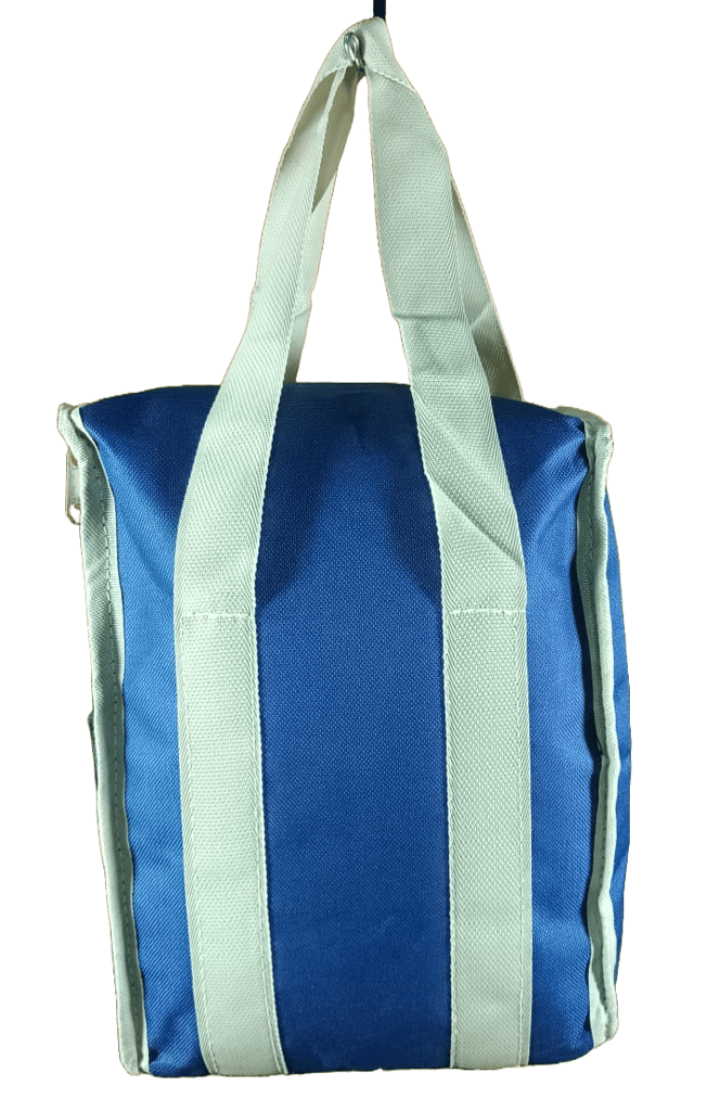 Reusable Lunch Tote Bag for Work, School, Picnic, Beach, Blue view 2