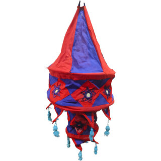 Handmade Cotton Lantern - Colorful Indian Handicraft for Decor view 2