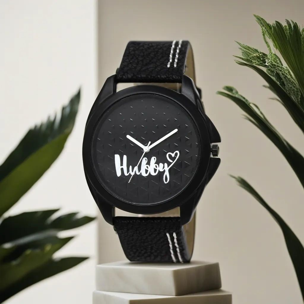 LOREM Black Hubby Analog Watch for Men LR31-UF view 2