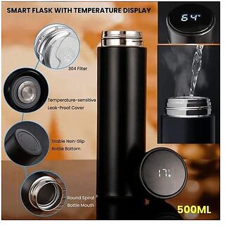 Daybetter Temperature Smart Vacuum Insulated Thermos Water Bottle With Led Temperature Display Stainless Steel Perfect For Hot And Cold Drinksxc2Xa0Tar-H1 view 2