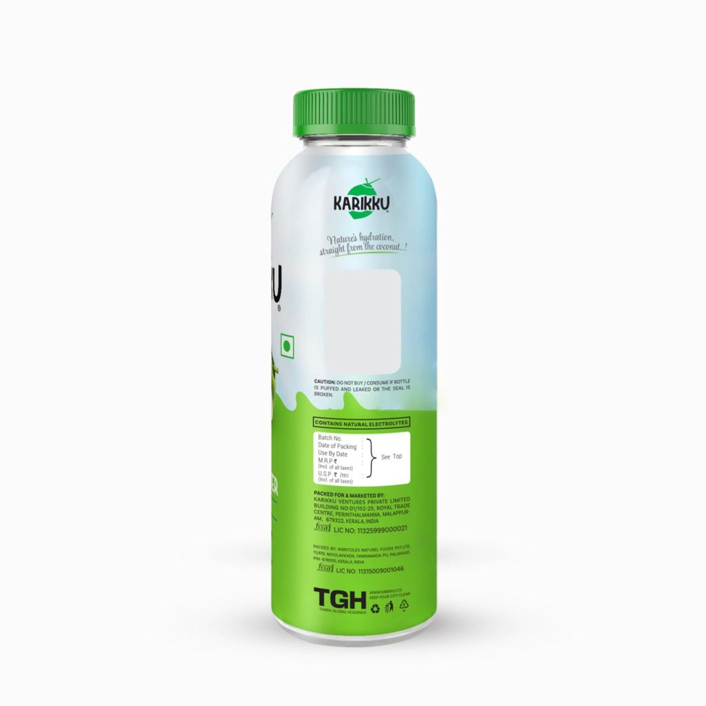 Karikku Tender Coconut Water - Pack of 12 (each 1 litre) | 100% Natural Electrolyte Drink | Refreshing Hydration, No Added Sugar view 2