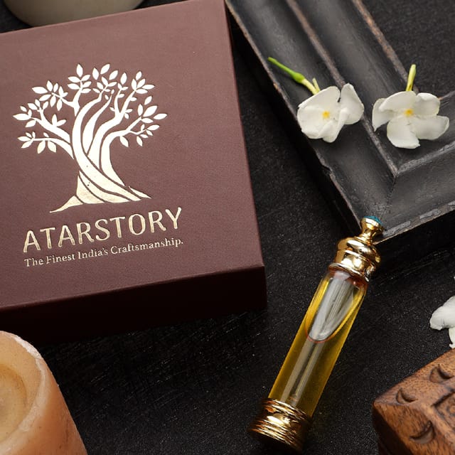ATARSTORY Kesar Chandan Best Attar Alcohol Free Roll On for Daily use | Long Lasting Fragrance | Ittar Oudh for Men and Women - 12ml view 2