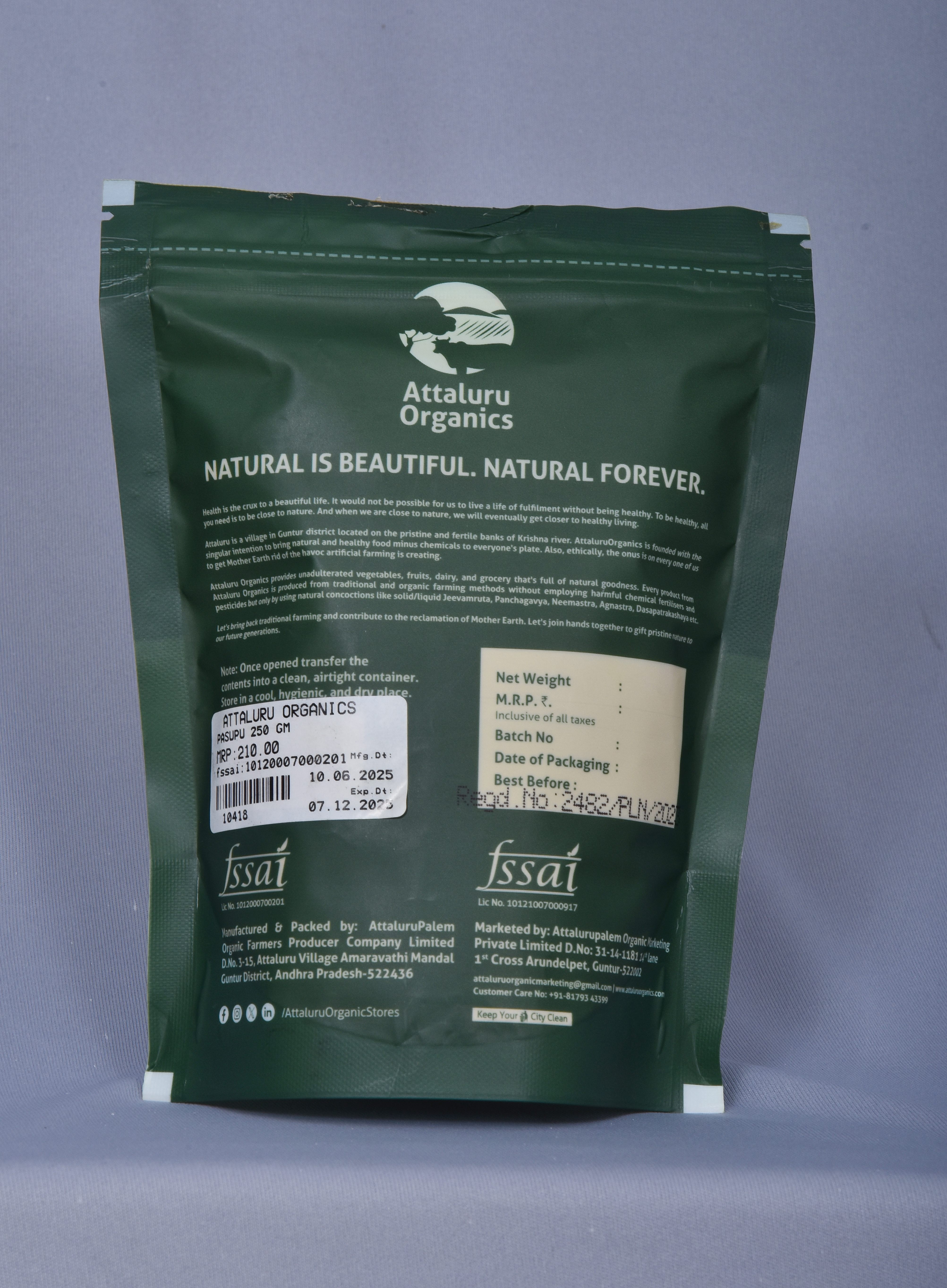 Attaluru Organics Turmeric Powder view 2