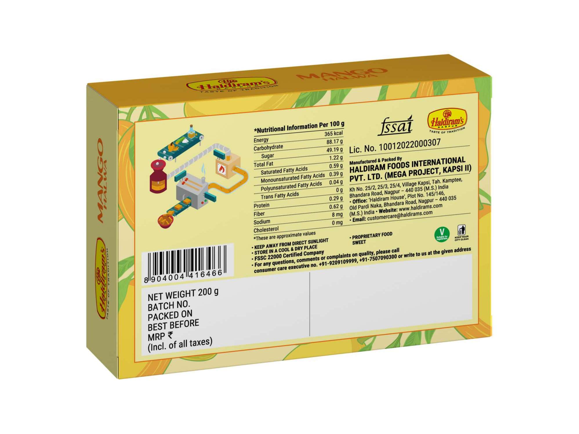 Haldiram's Mango Halwa Packed Sweets - 200 Gm - Pack of 2 view 2