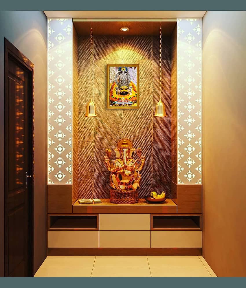 SNDArt Khatu Shyam Ji Paintings With Frame For Wall Decoration 11 x 14 inch view 2