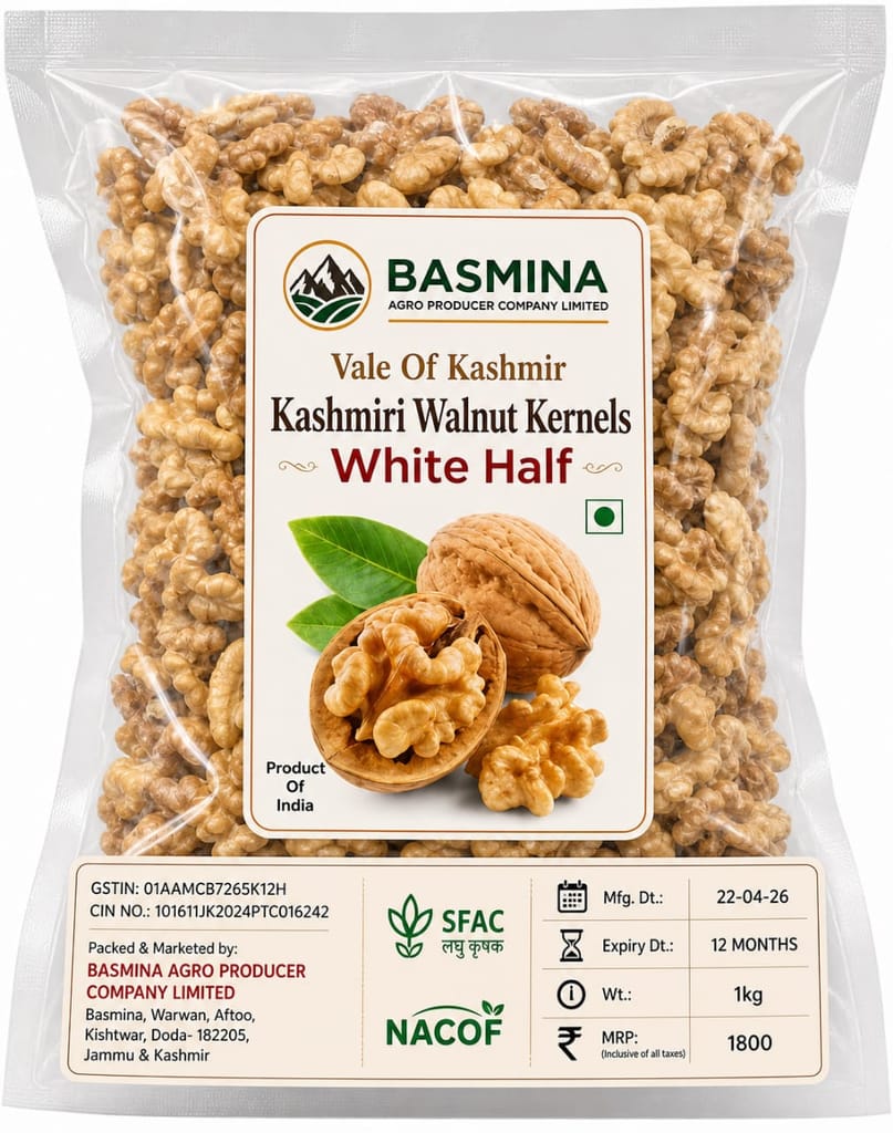 Kashmiri Walnut Kernels (White Half) 1 kg