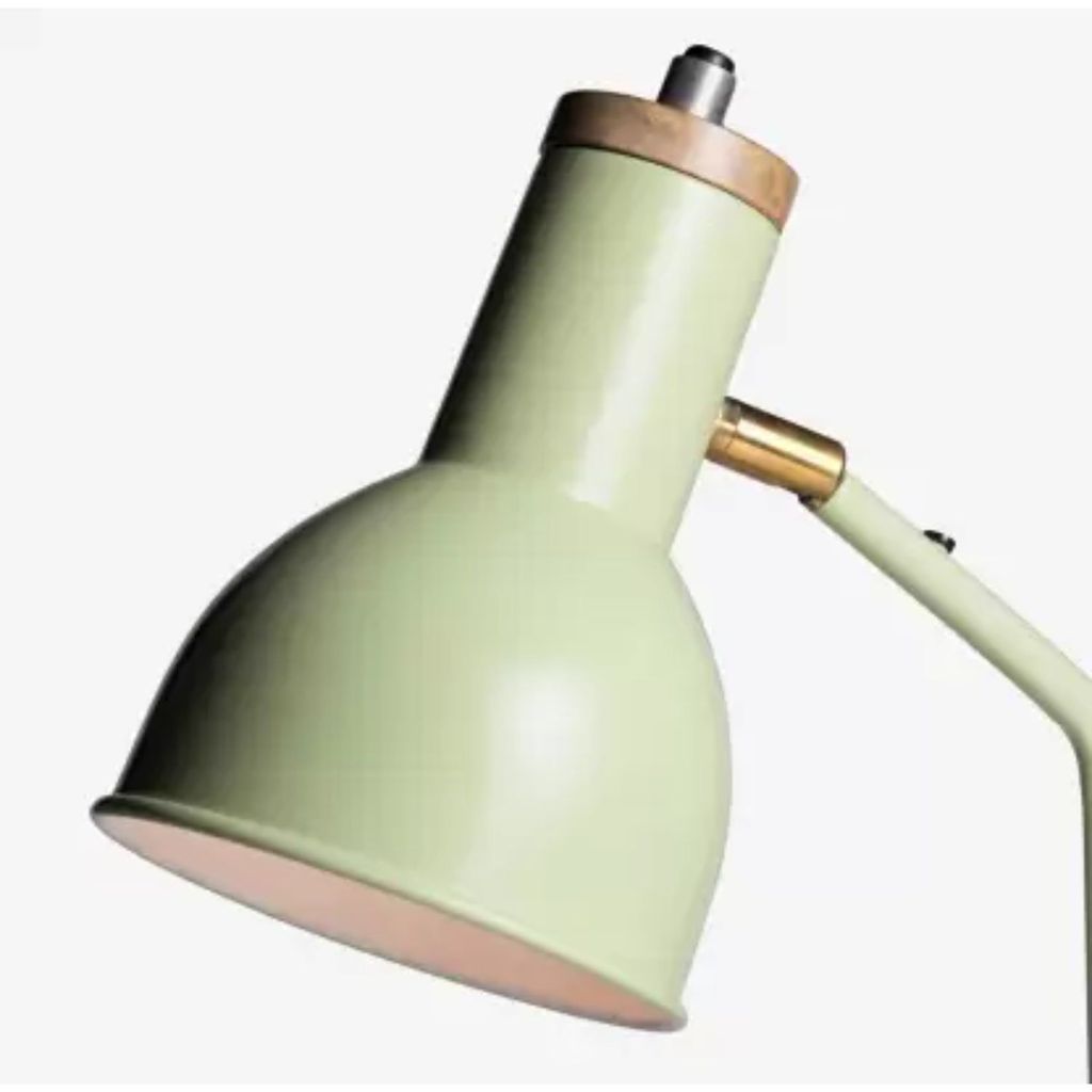 OONA BSNT LISA TABLE LAMP IRON L- GREEN / N WOOD view 2