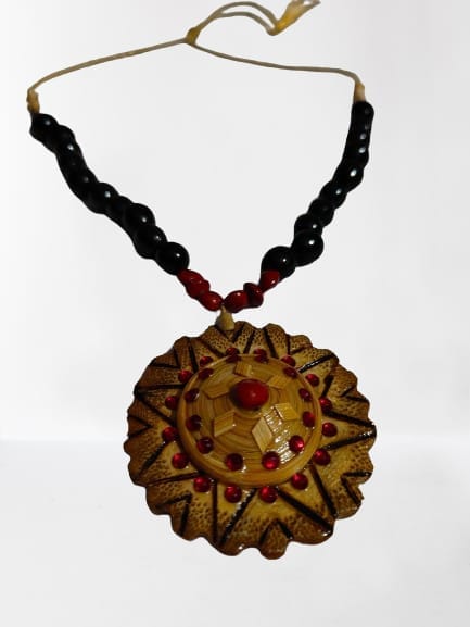 Natural Bead Necklace Set view 2
